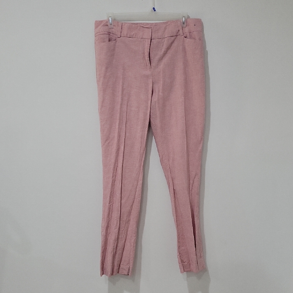 New York & Company Pink Straight Leg Pants